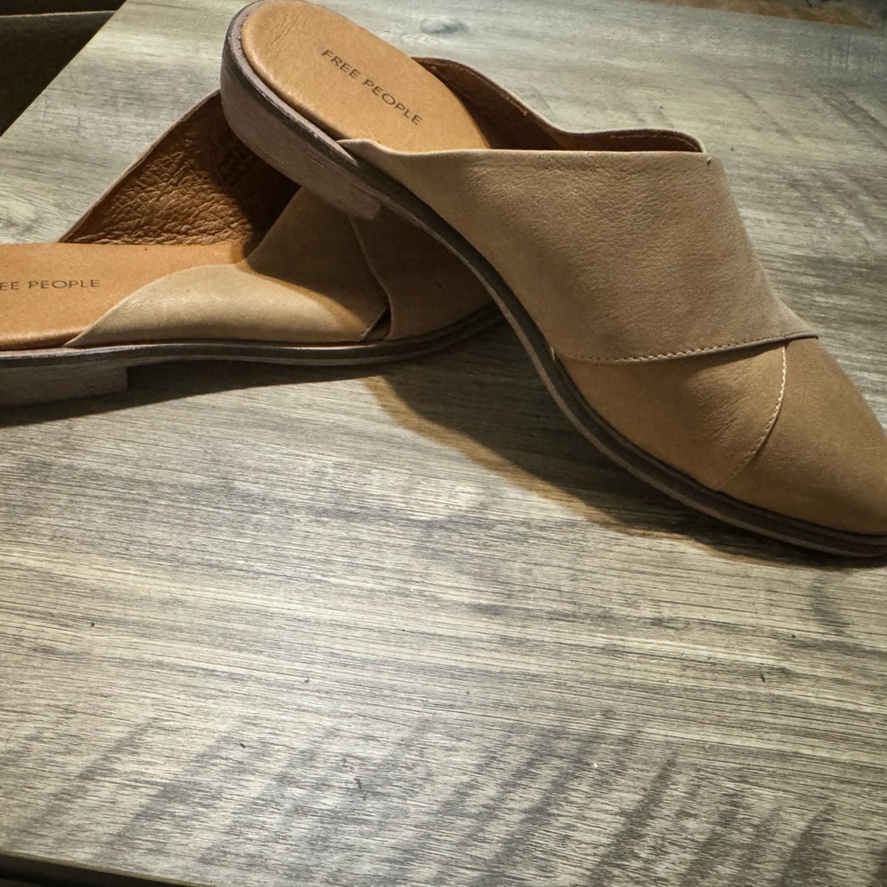 Free People Brown Mules
